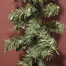 Image of 3 Pack: 2.7m (9ft) x 20cm Canadian Pine Christmas Garland Plain Green