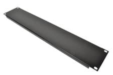 Image of 2 U 19” Blank Rack Panel With Black Finish