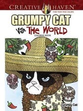 Image of CREATIVE HAVEN GRUMPY CAT VS. THE WORLD COLORING BOOK By Diego Jourdan Pereira