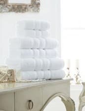 Image of Hand Towel White Zero Twist Towel 100% cotton Towel 600 GSM Hand Towel 50 x 80cm