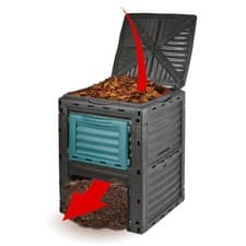 Image of 300L Composter Bin - Organic Eco Waste Compost Converter Garden Bin 300 Litre