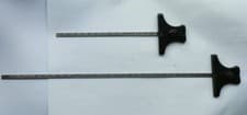 Image of 150mm 300mm Depth Gauge Stainless Steel Metric & Inches Rule Angle Marked Wallet