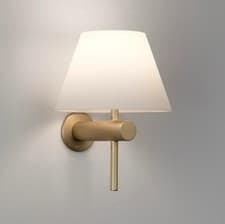 Image of Astro Lighting Roma 1050009 IP44 Matt Gold Wall Light - Brand New Boxed w/2Bulbs