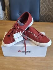 Image of NEW Superga 2750 Cotu Classic Canvas Sneakers - Terracotta - EU 42 / UK 8