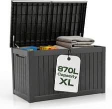 Image of Garden Storage Box 870L Extra Large XL Outdoor Container Chest Weather Resistant
