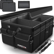 Image of FORTEM Car Boot Organiser, Storage Large, Black