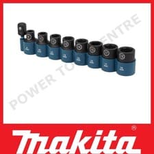 Image of Makita E-16645 Impact Black Impact Socket Set 9 PC 1/2"