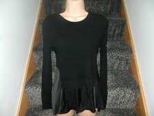 Image of All saints taya Jumper Sweater Size M Black Longsleeve New with tags.