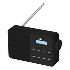 Image of Akai A61041B Portable FM/DAB Radio – Clear Sound, Compact & Stylish