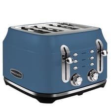 Image of Rangemaster RMCL4S201SB Classic Collection 4 Slice Toaster, Stone Blue