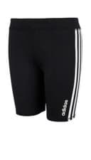 Image of NEW Big Girls Adidas Climalite Bike Shorts BLACK Fitted 3 Stripe Logo Medium NWT