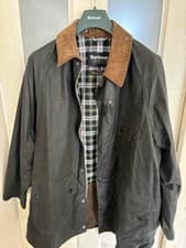 Image of Barbour OS Solway Wax Jacket Sage Size 42