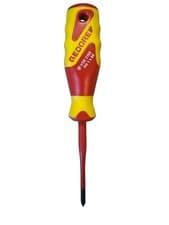 Image of Gedore 2162 VDE 1000V Insulated Slim Phillips Screwdriver PH1 x 80mm
