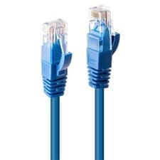 Image of LINDY 3m CAT6 U/UTP Ethernet Cable, Blue
