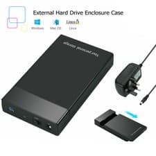 Image of 6Gbps USB3.0 To SATA III 2.5" 3.5" External Hard Drive Enclosure HD SSD HDD Case