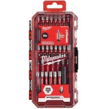 Image of Milwaukee 38 Piece Shockwave Impact Driver Screwdriving Bit Set 4932492009