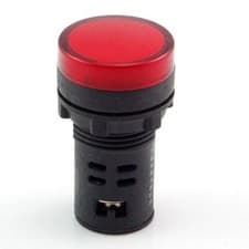 Image of 10 PCS Red LED Power Indicator Signal Light 12VDC 20mm Diameter  50mm Height #A6