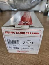 Image of Stainless Shim .05mm 150mm  X 1.25 Meters 