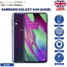Image of Samsung Galaxy A40 64GB Android Smartphone Black