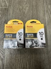 Image of 2 x KODAK 10XL Black Ink Cartridge Genuine Official NEW Sealed