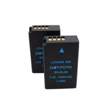 Image of 2x EN-EL20a Battery for Nikon 1 Series J1 J2 J3 S1 AW1 / Coolpix A P950 P1000