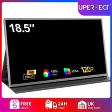 Image of UPERFECT 120Hz Portable Monitor, 18.5" 1080P Gaming Computer Monitor FreeSync UK