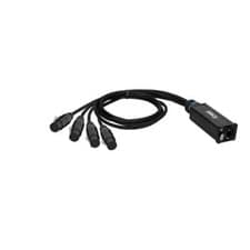Image of Adam Hall 4 STAR CATBOX XF5 Audio & DMX Adapter 5-pole XLR female x Cat.6a