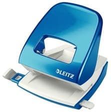 Image of Leitz Hole Punch, 30 Sheets, Guide Bar with Format Markings, Metal, WOW Range, 5
