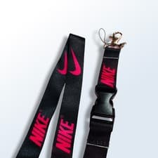 Image of Nike Lanyard for Keyring ID Holder Phone Neck Strap - Blue Black Red Pink White