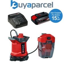 Image of Einhell GE-DP 18v Power X-Change Cordless Submersible Water Pump +2.5AH Kit