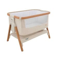 Image of Tutti Bambini CoZee Bedside Crib Scandinavian Walnut and Ecru