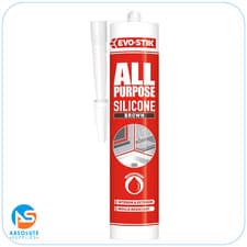 Image of EVO-STIK All Purpose Silicone Sealant, Flexible, Weather Resistant, Brown