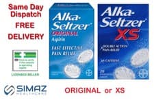 Image of Alka Seltzer Original & XS Effervescent Soluble Tablet Fast Pain Relief FAST DEL