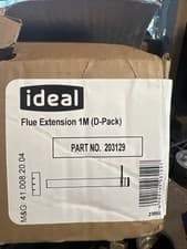Image of Ideal Flue Extension 1m with Bracket Part 203129
