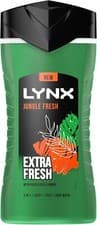 Image of Lynx 3 in 1 Body, Face & Hair Wash Shower Gel Jungle Fresh  225ml