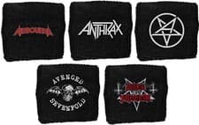 Image of OFFICIAL LOGO SWEATBAND - AIRBOURNE anthrax AVENGED SEVENFOLD A7X dark funeral