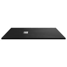 Image of Hudson Reed 1700 x 800mm Black Slimline Shower Tray Rectangular Bathroom