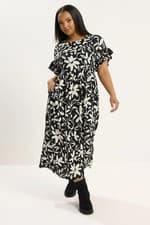 Image of Yours Curve Plus Size Womens Floral Maxi Dress