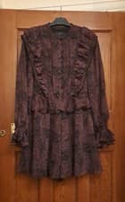 Image of Ted Baker Lilei Ruffle Playsuit NWT Retro Victoriana Cottagecore