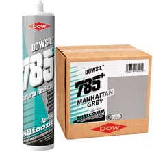 Image of DOWSIL 785 Sanitary Acetoxy Silicone Sealant – Manhattan Grey – Box of 6 (310ml)