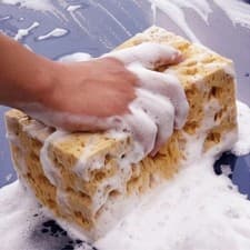 Image of Large Honeycomb Car Wash Sponge Cleaning Tool for Car Motorcycle 17x11x9cm