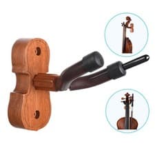 Image of Violin Hanger Hook Wall Mount Violin Hook Violin Holder with Bows Hook for Home