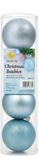 Image of Christmas Baubles 3x10cm Tree Decoration Glitter & Matte Assorted Colours