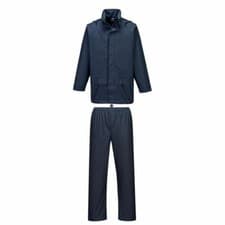 Image of Portwest Sealtex Essential Waterproof Rainsuit Two Piece Jacket & Trousers Navy