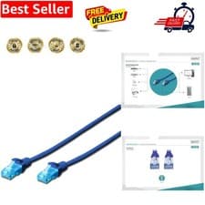 Image of LAN Cable Cat 5e - 1m - CCA Network Cable with RJ45 - U/UTP Unshielded - 1 Gb...
