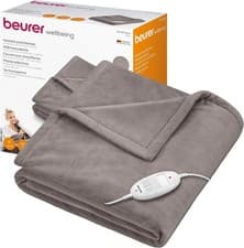 Image of Beurer Electric Blanket HD75 NO BOX Soft Heated Throw Taupe 180 x 130 cm Soft