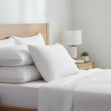 Image of Memory Foam Quilted Bed Pillows Hypoallergenic Bounce Back Neck & Back Support