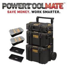Image of Dewalt Toughsystem 2 DS450 Rolling Mobile Tool Storage Box Trolley DS400 + DS166
