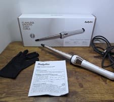 Image of Babyliss Pearl Shimmer Wand Curling Hair Wand With Glove & Instructions New