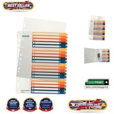 Image of Extra Wide A4 Maxi Index Dividers with Coloured Tabs - Perfect for Any Setting